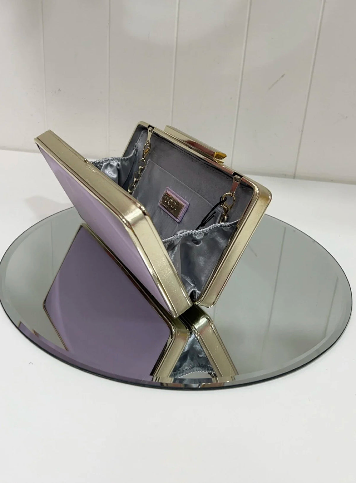 Lodi Lila Lilac Box Clutch