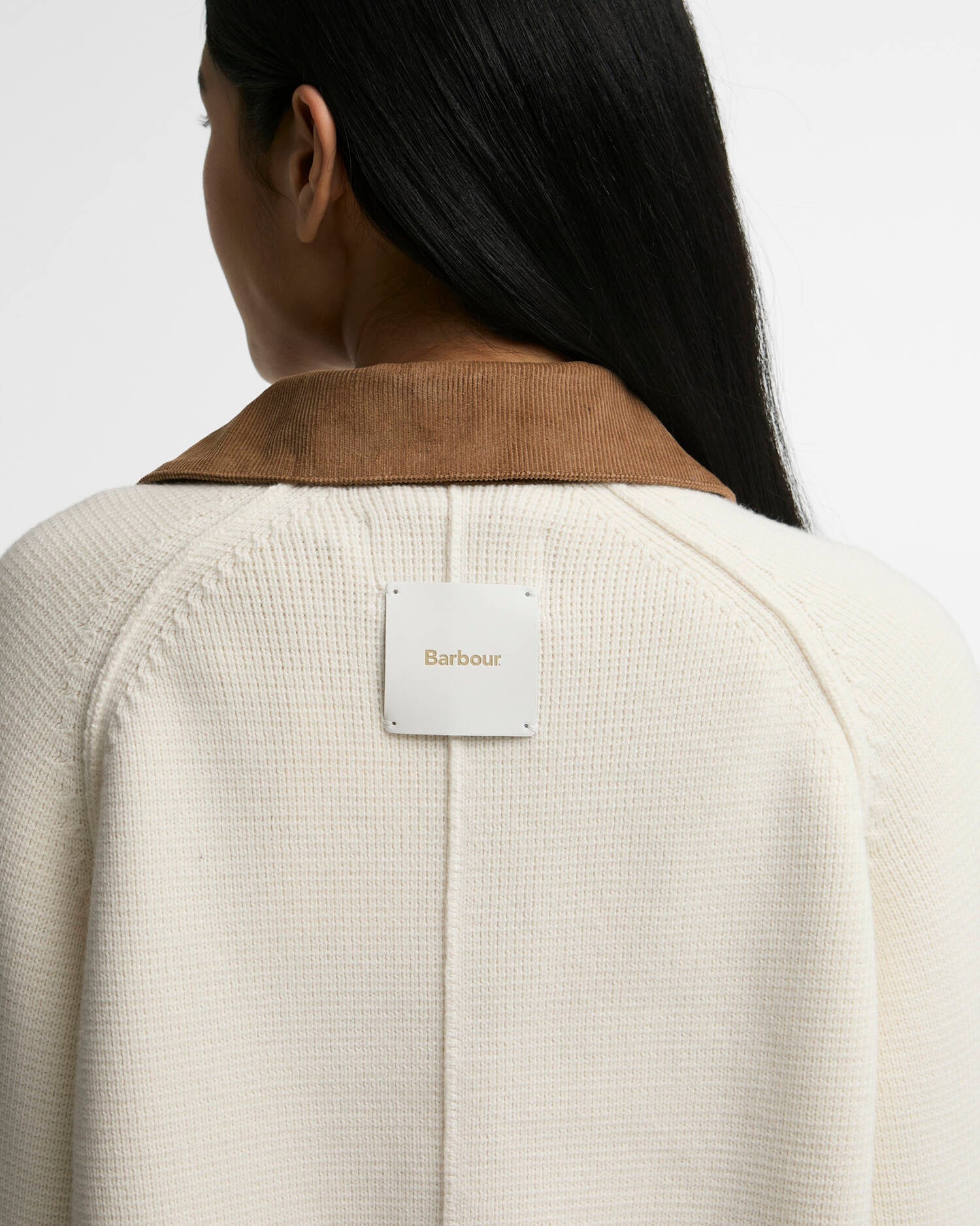 Barbour Ecru Cream Alverstone Knitted Jacket