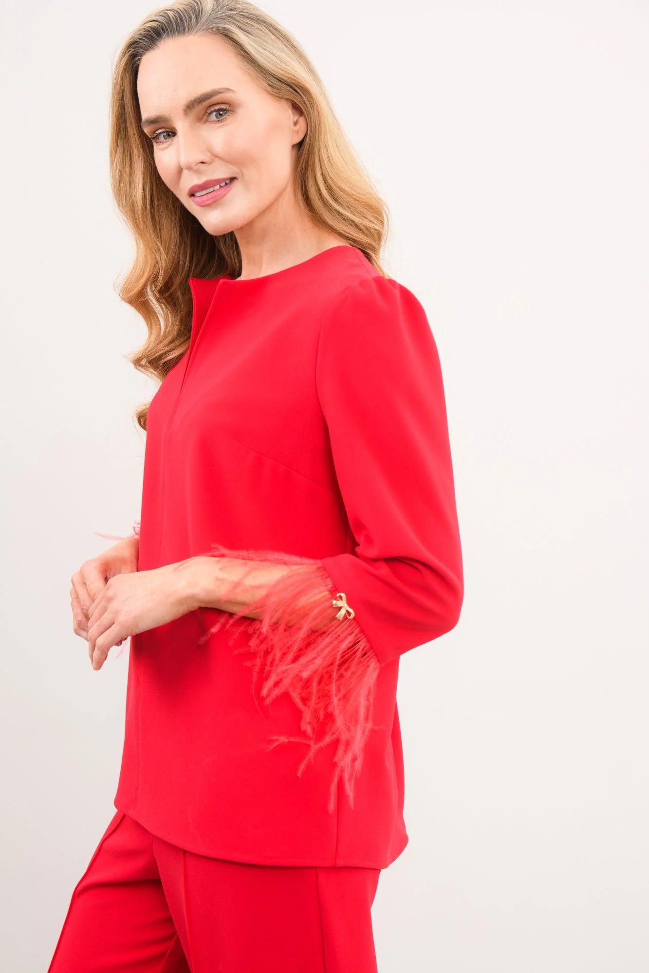 Aspen Red Top & Trousers