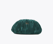 Minnie Pleated Satin Bag (Green)