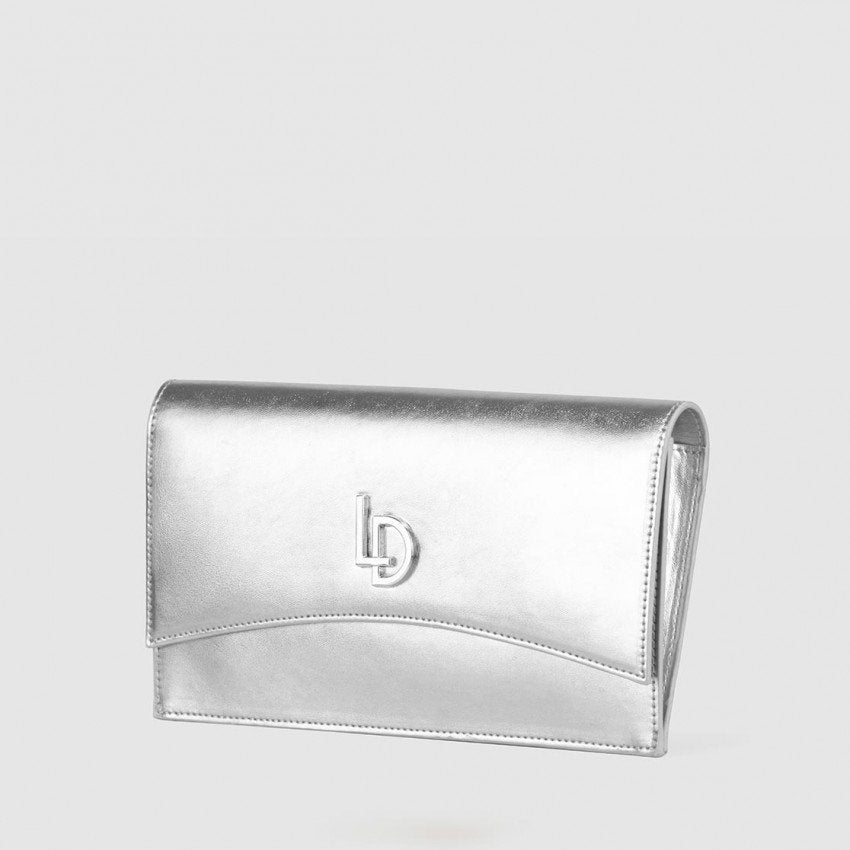 Lodi Silver Diane Clutch