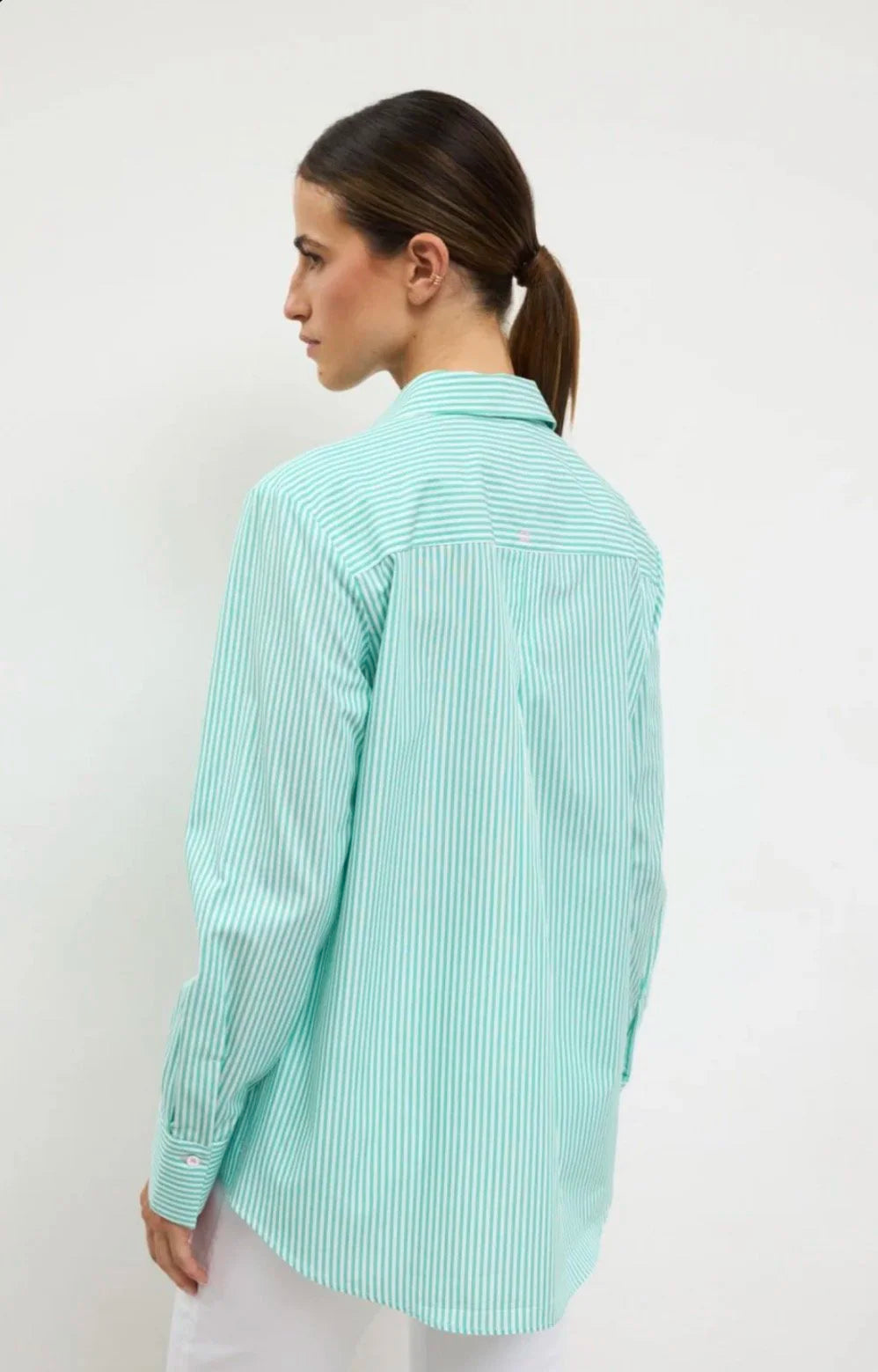 Yerba Green Stripe Shirt