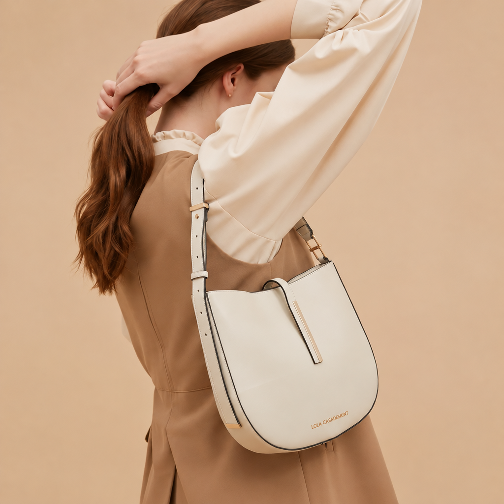 Elara Beige Shoulder Bag