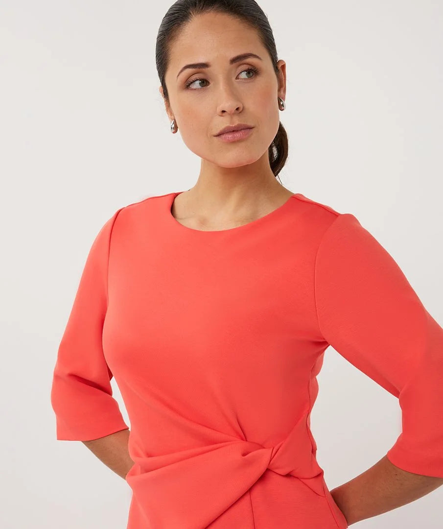 Caroline Coral Jersey Dress