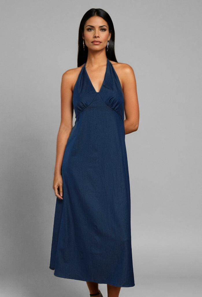 Clio Denim Blue Jumpsuit