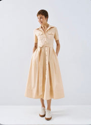 Alisha Salted Caramel Shirt Dress