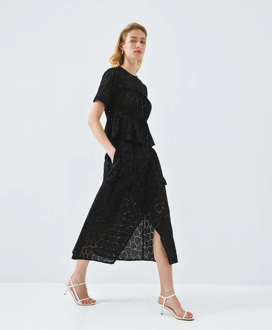 Nola Black Broderie Co-Ord