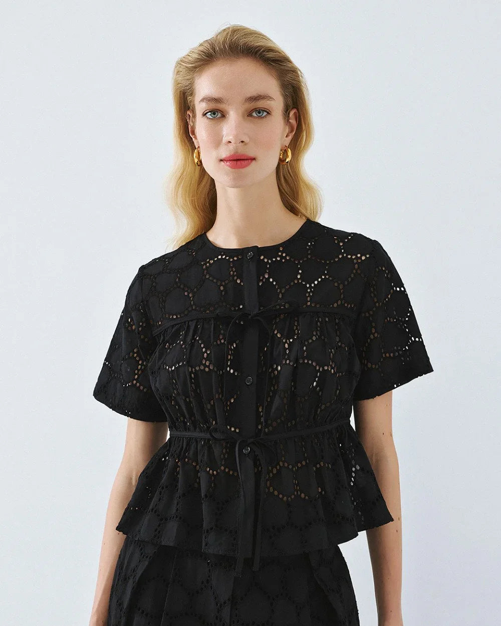 Nola Black Broderie Co-Ord