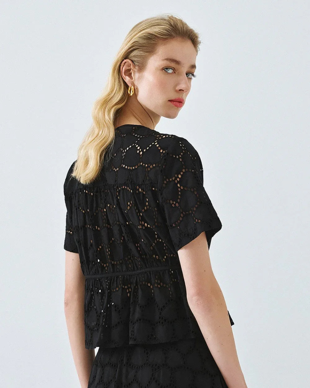 Nola Black Broderie Co-Ord