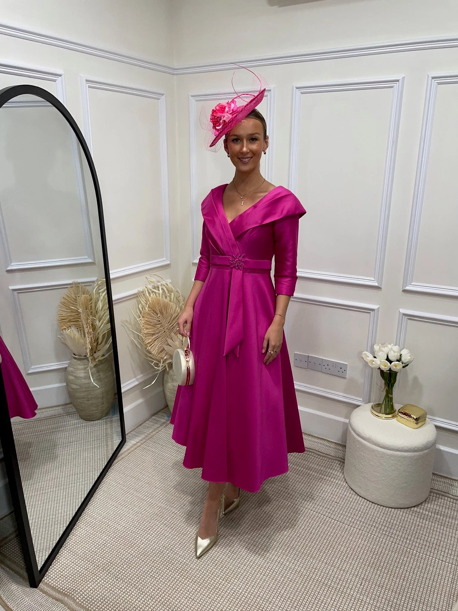 Helen Fuchsia Dress