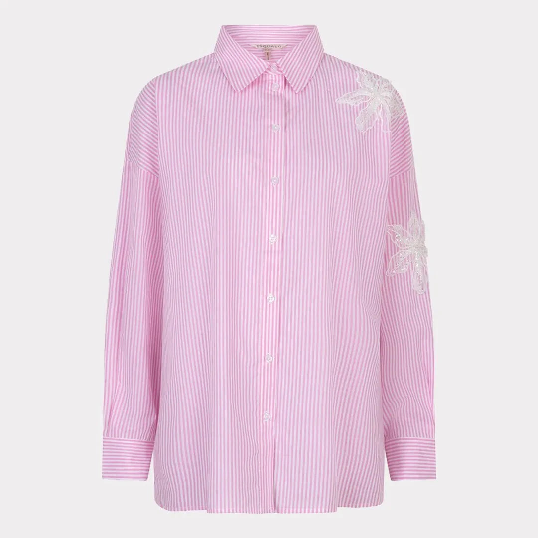 Candy Pink/White Stripe Shirt