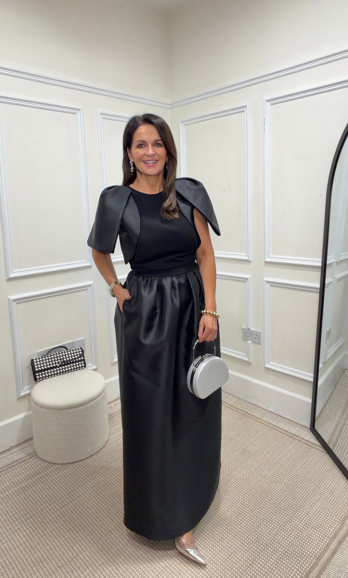 Stella Black Puff Sleeve Dress