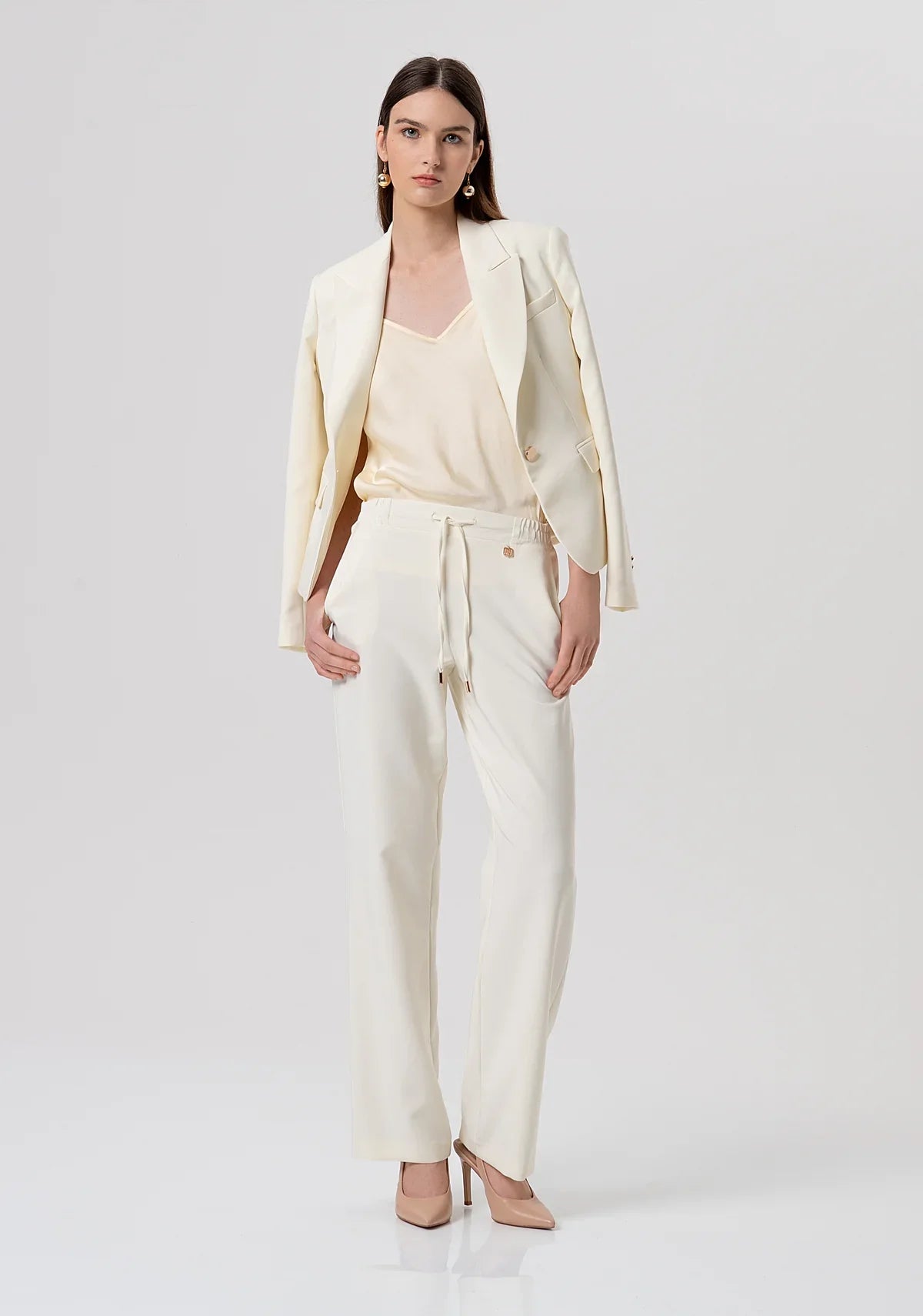 Vicky White Trousers