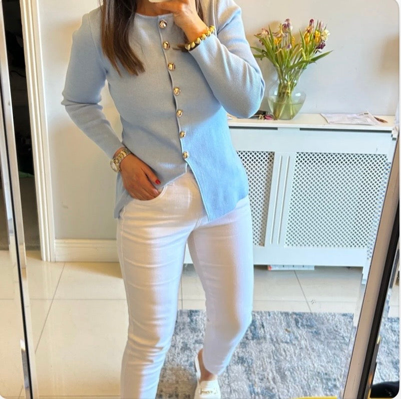 Toxik White Boyfriend Denim Jean