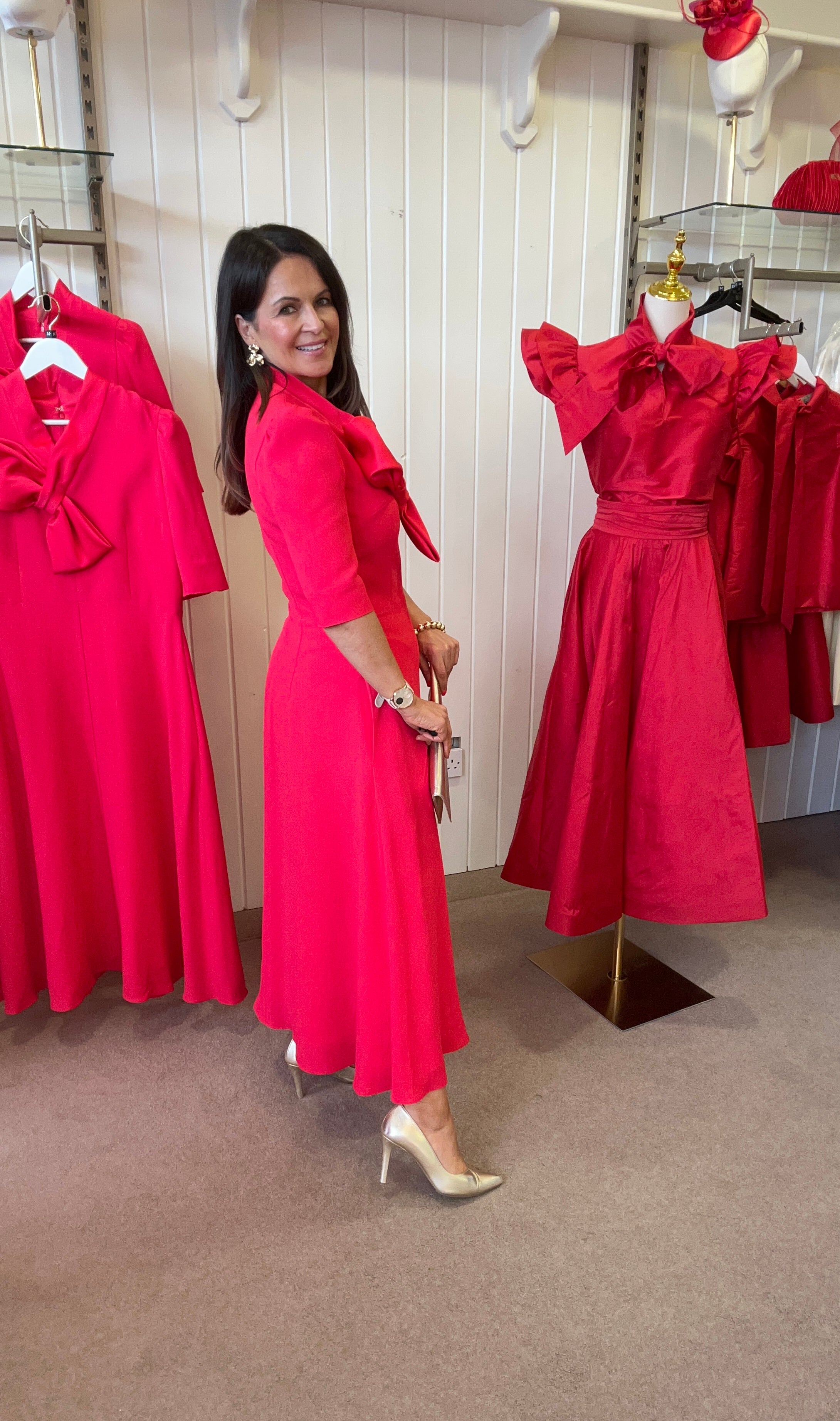 AndTate Godiva Pomegranate Red Dress