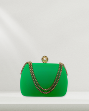Elan Green Clutch Bag