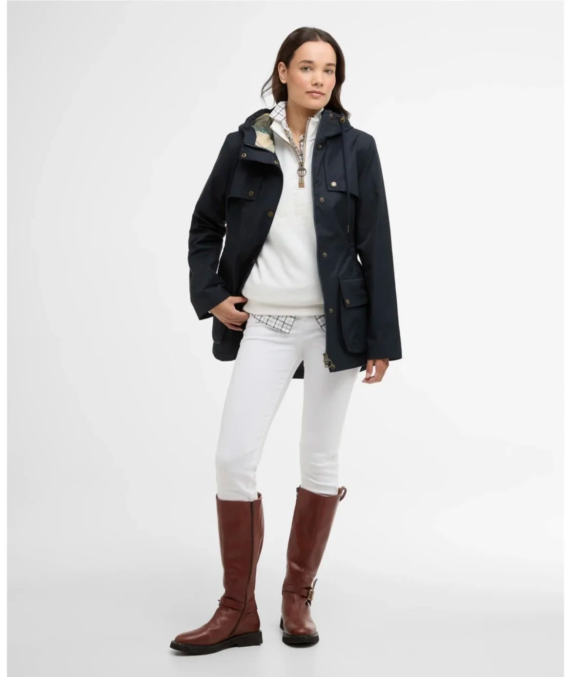 Barbour Maple Waterproof Navy Jacket