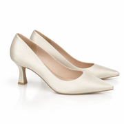 Lodi Jona Cream Low Heel Court