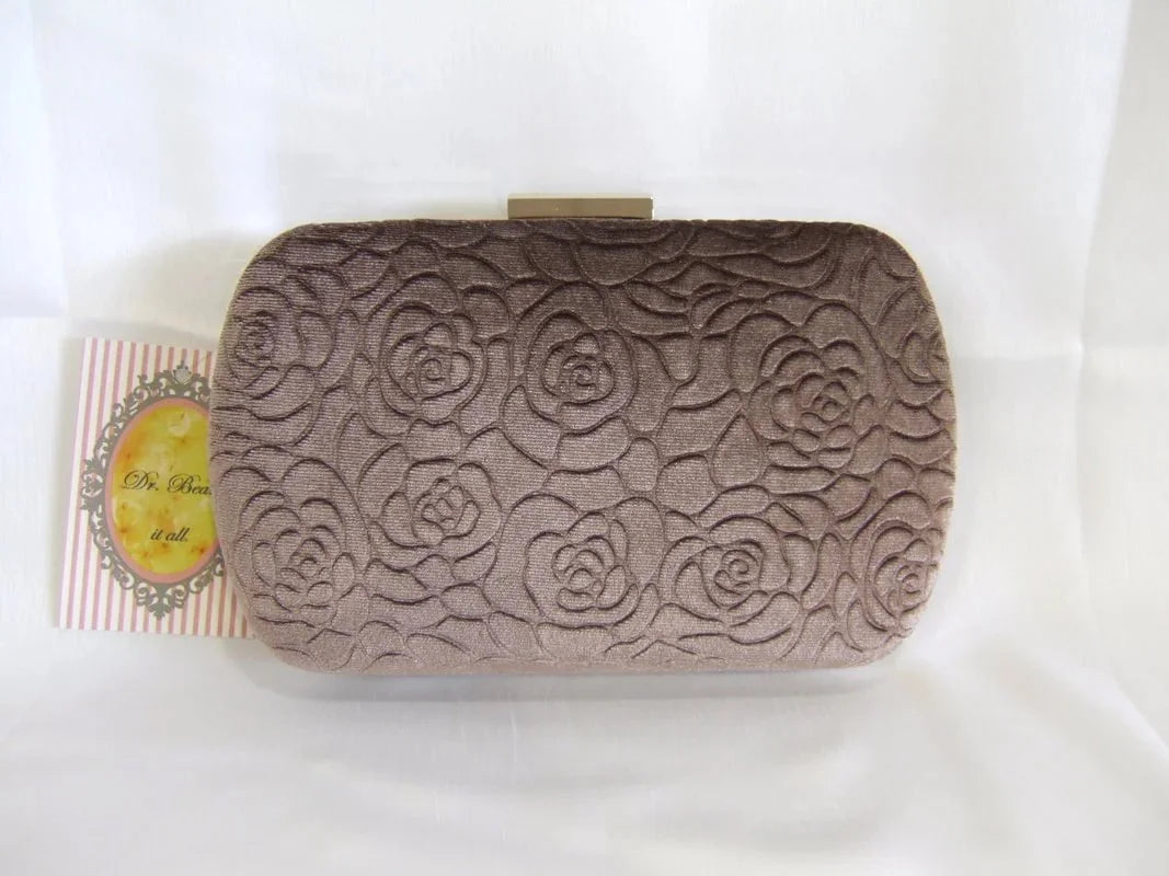 Rosa Soft Brown Mink Suede Clutch