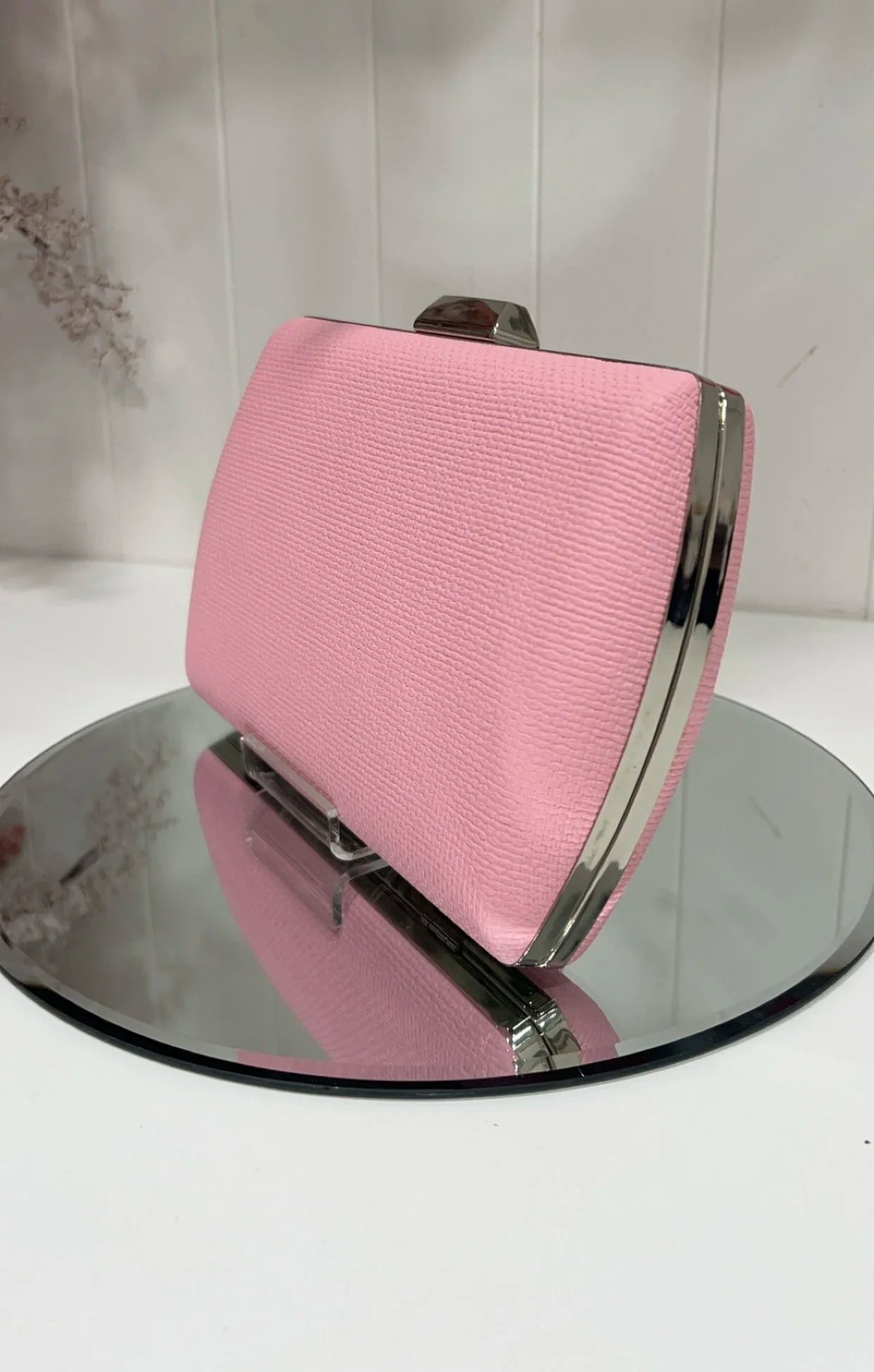 Cara Baby Pink Clutch