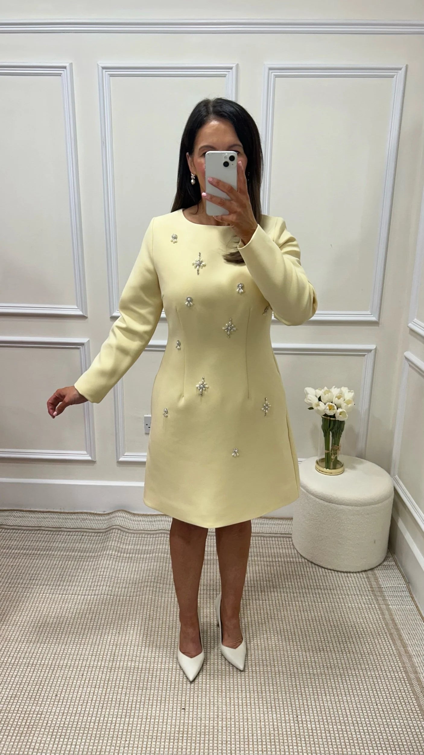 Bree Buttercream Mini Dress