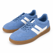 White Stripe Blue Trainers