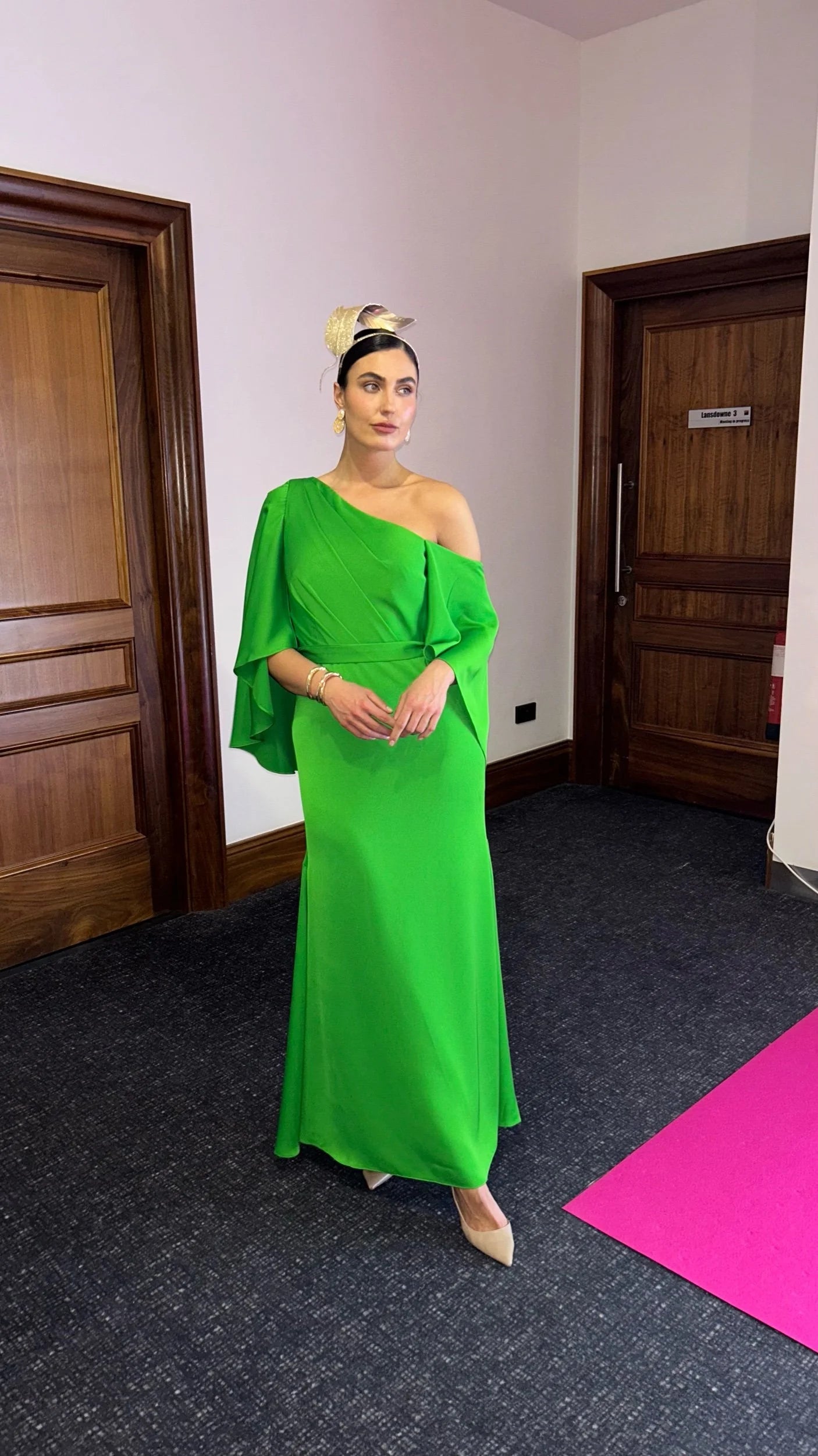 Grace Green Full Length Dress