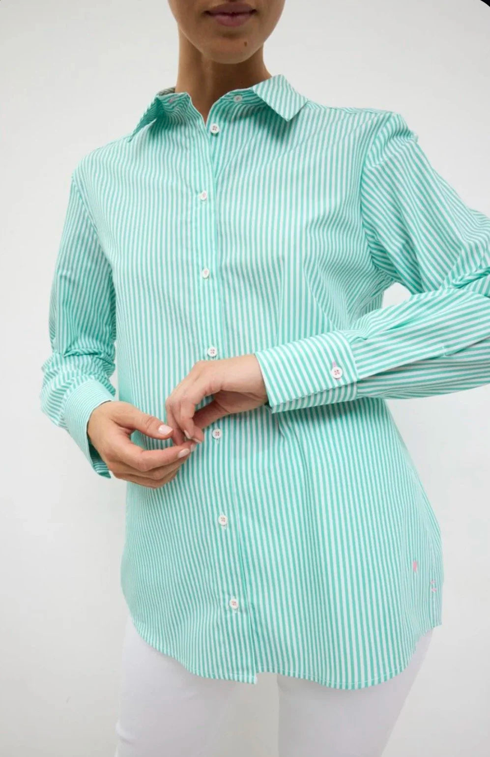 Yerba Green Stripe Shirt