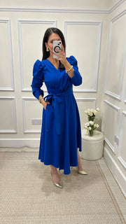 Emo Royal Blue Wrap Dress