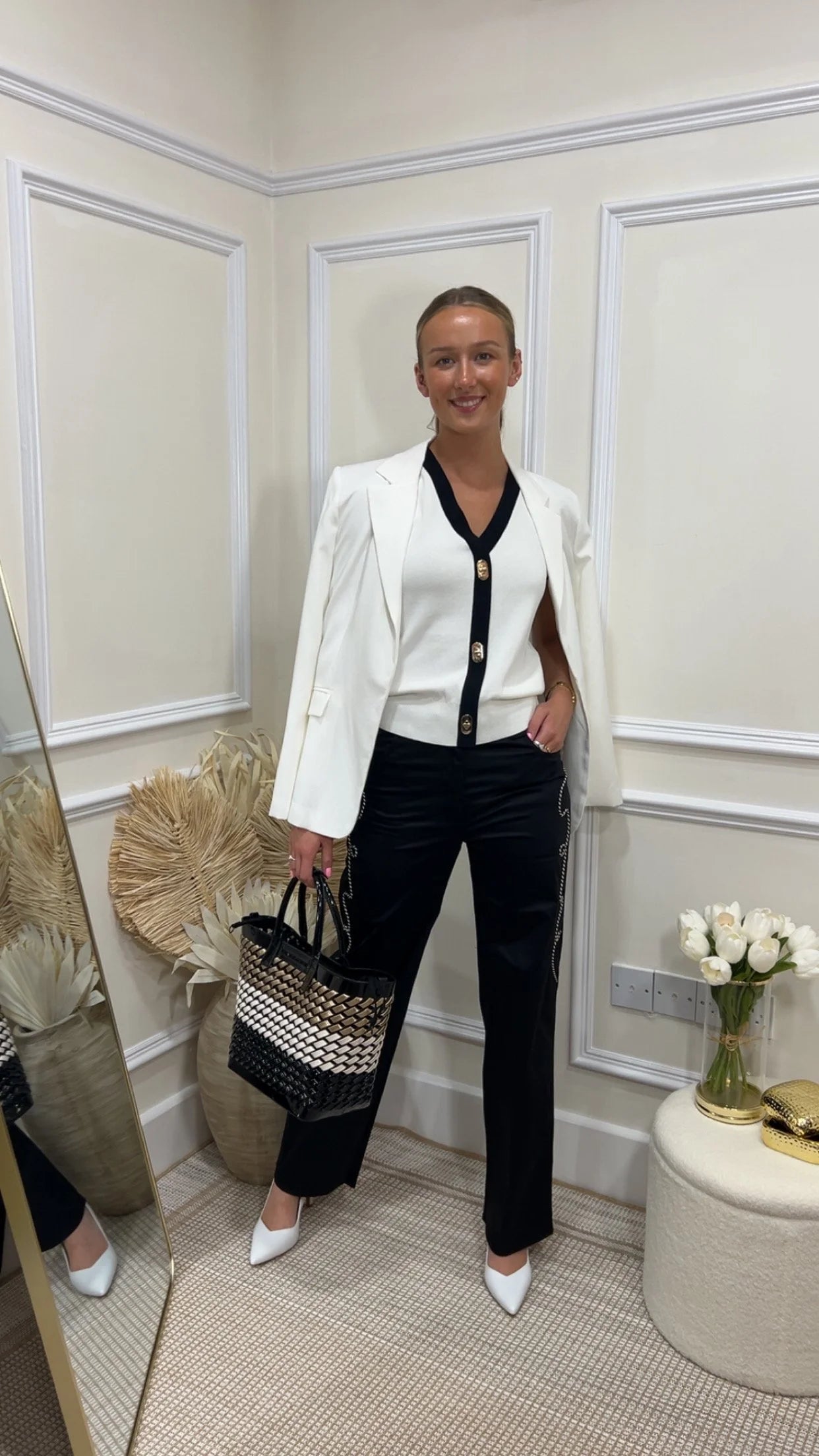 Maeve Straight Fit Tencel Blazer