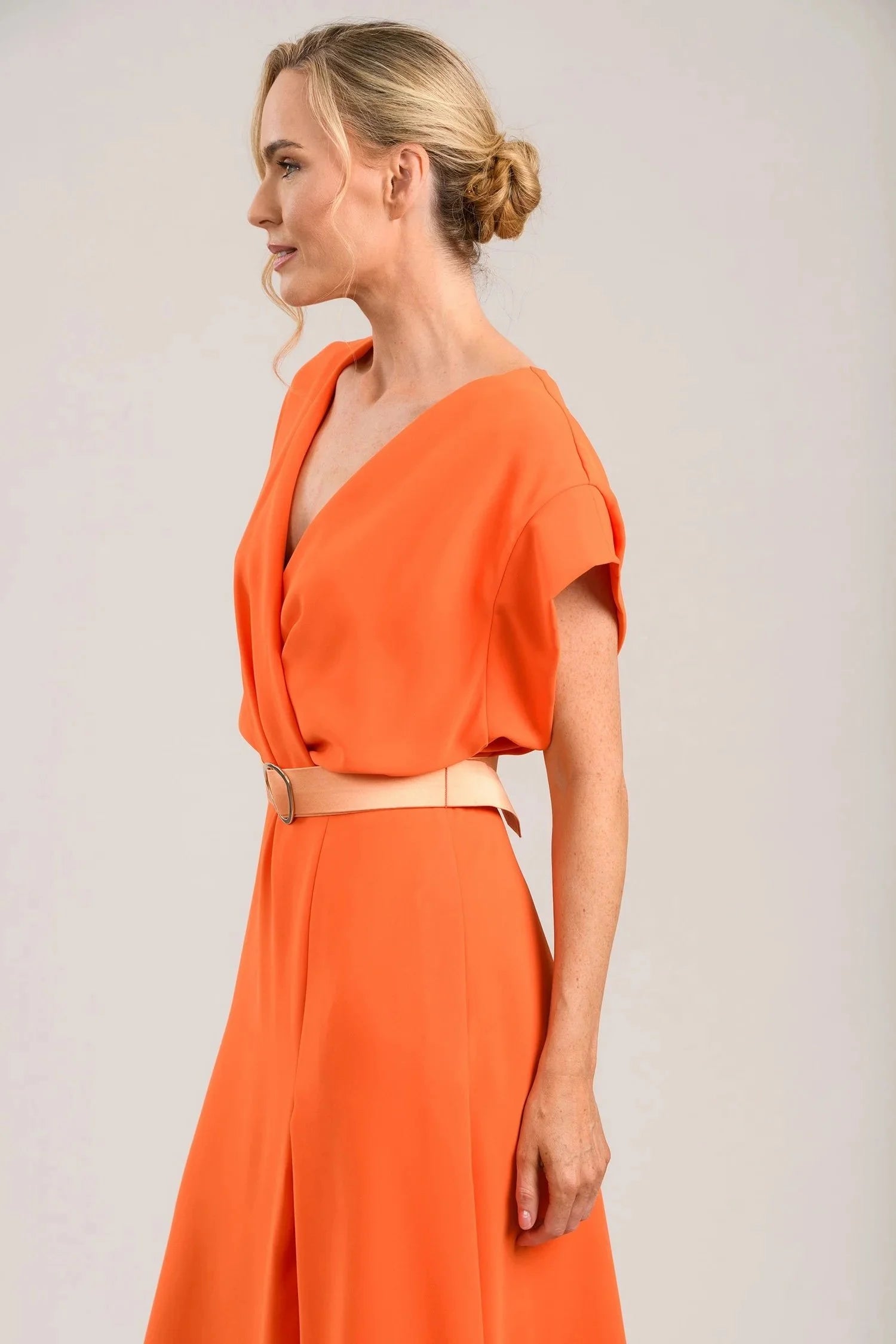 Calm Burnt Orange Dress