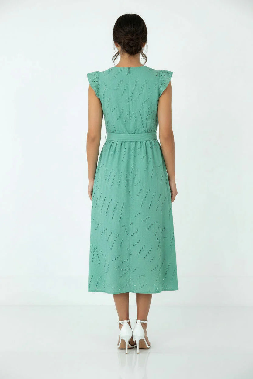 Jenny Green Midi Dress