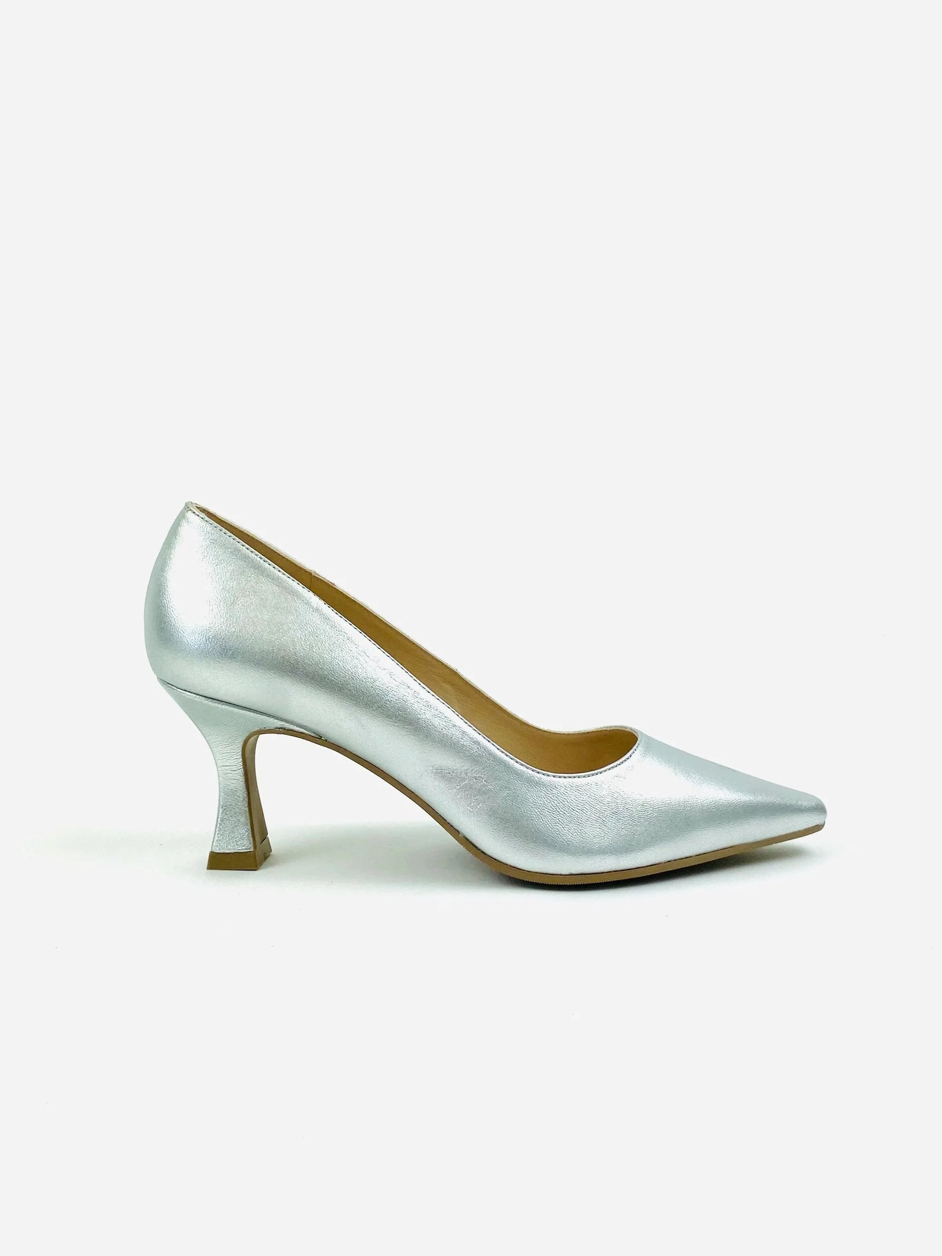 Lodi Jona Silver Low Heel Court