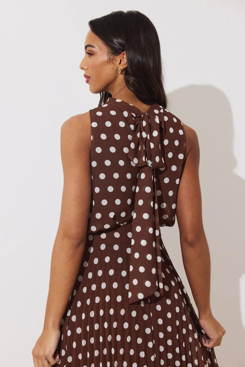 Milly Brown Polka Dot Dress Fusion Fashion Milly Brown Polka Dot Dress Fusion Fashion