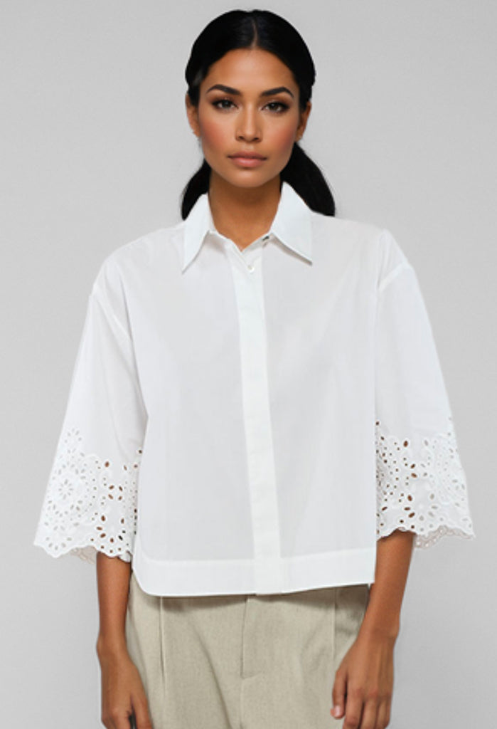 Francine Cream Swirl Shirt