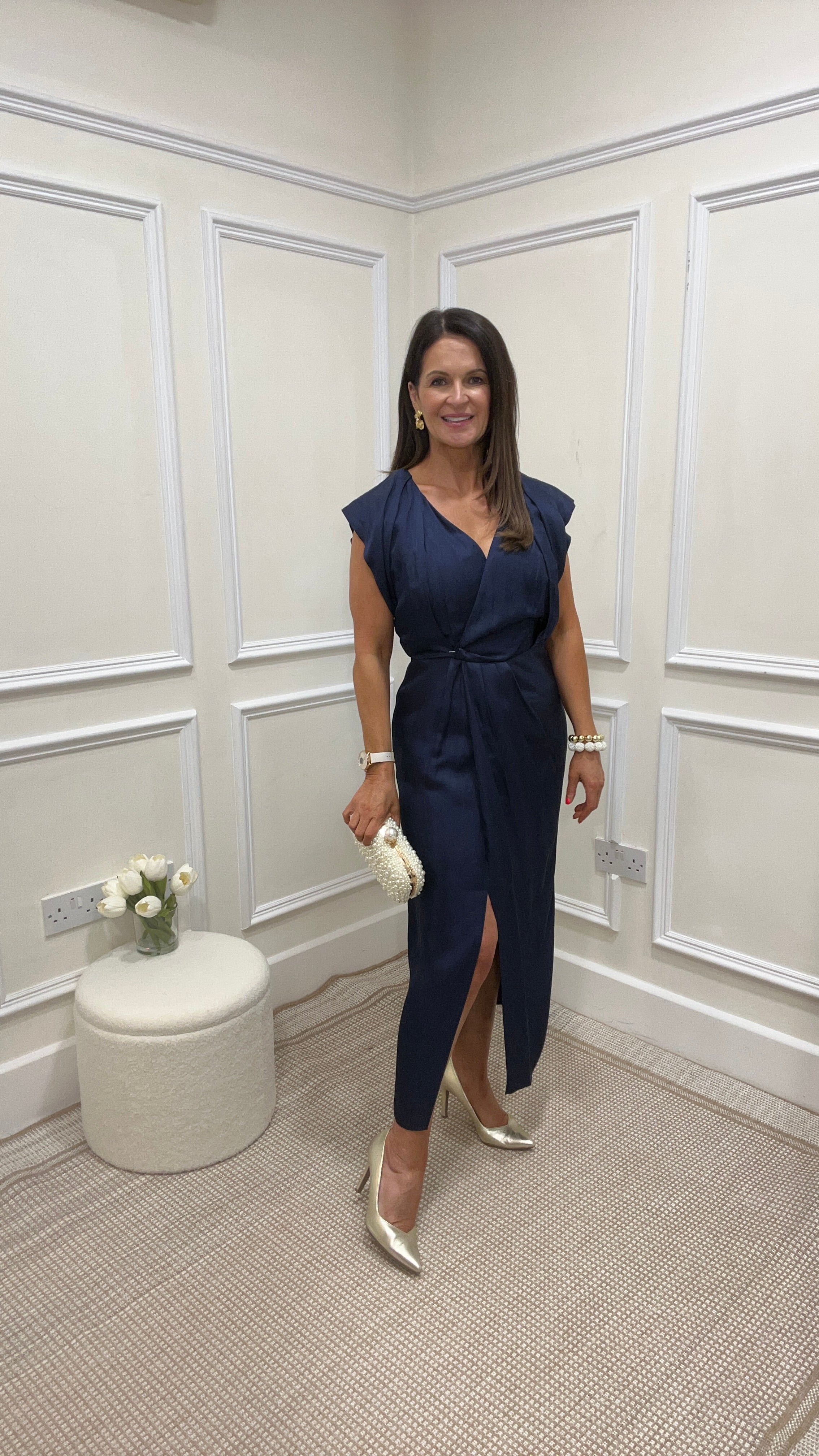 Leanne Navy  Dress