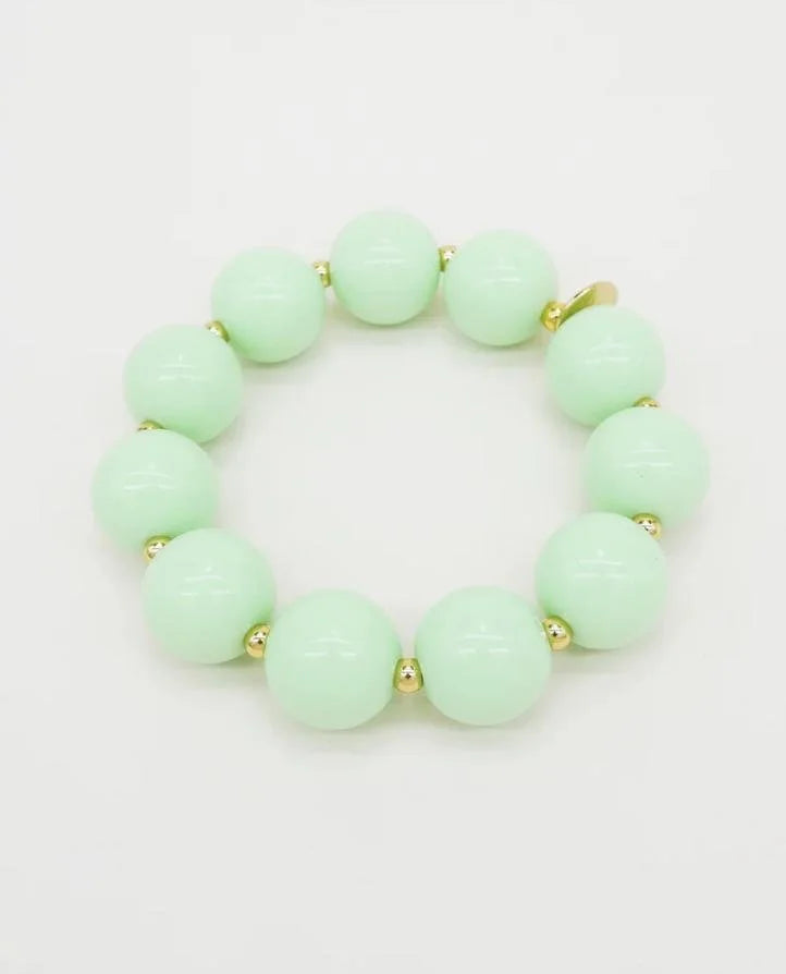 Apple Green Beaded Bracelet