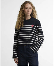 Barbour Navy Harling Striped Long-Sleeved Top