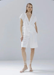 Carla White Bermuda Shorts