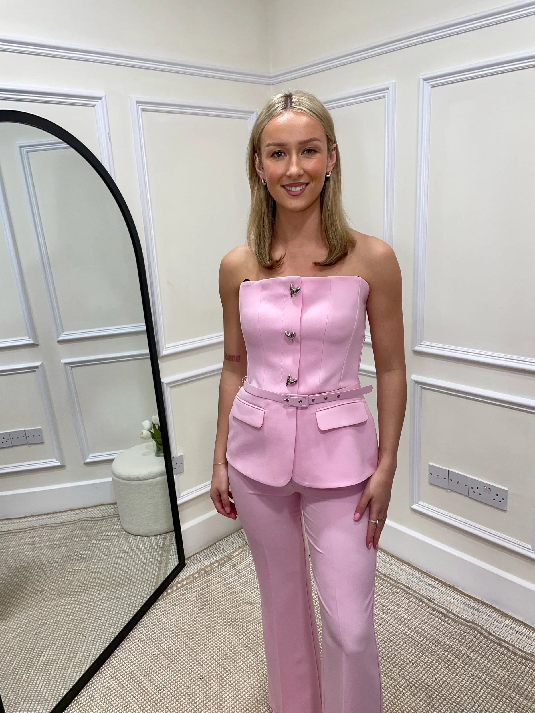 Paisley Pink Bardot Trouser Co-Ord