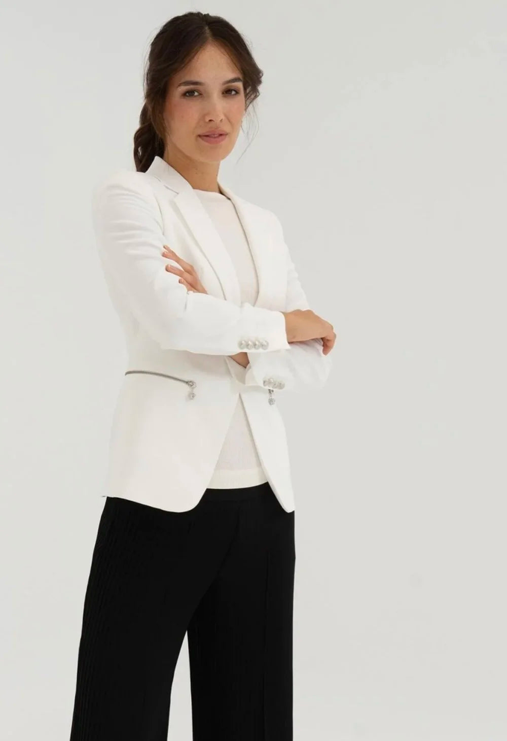 Bariloche Tudela White Blazer