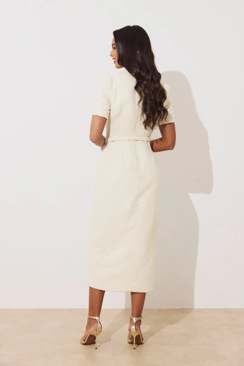 Harriet Cream Tweed Dress
