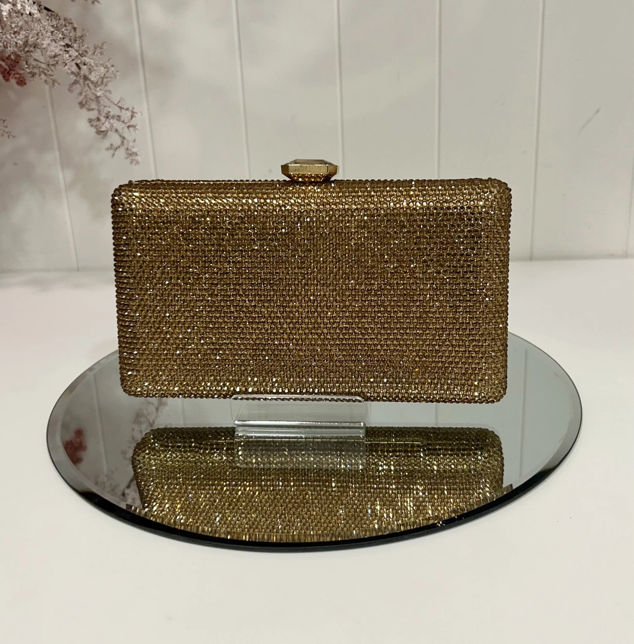 Lexi Gold Sparkle Clutch