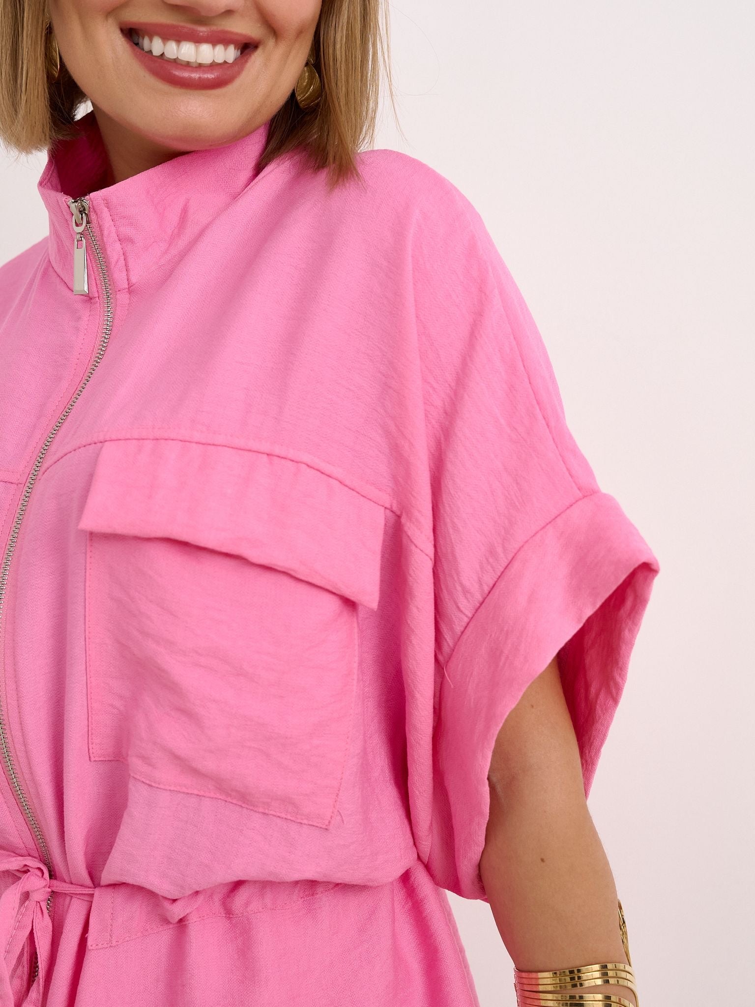 Sadie Pink Zip-Up Co-ord
