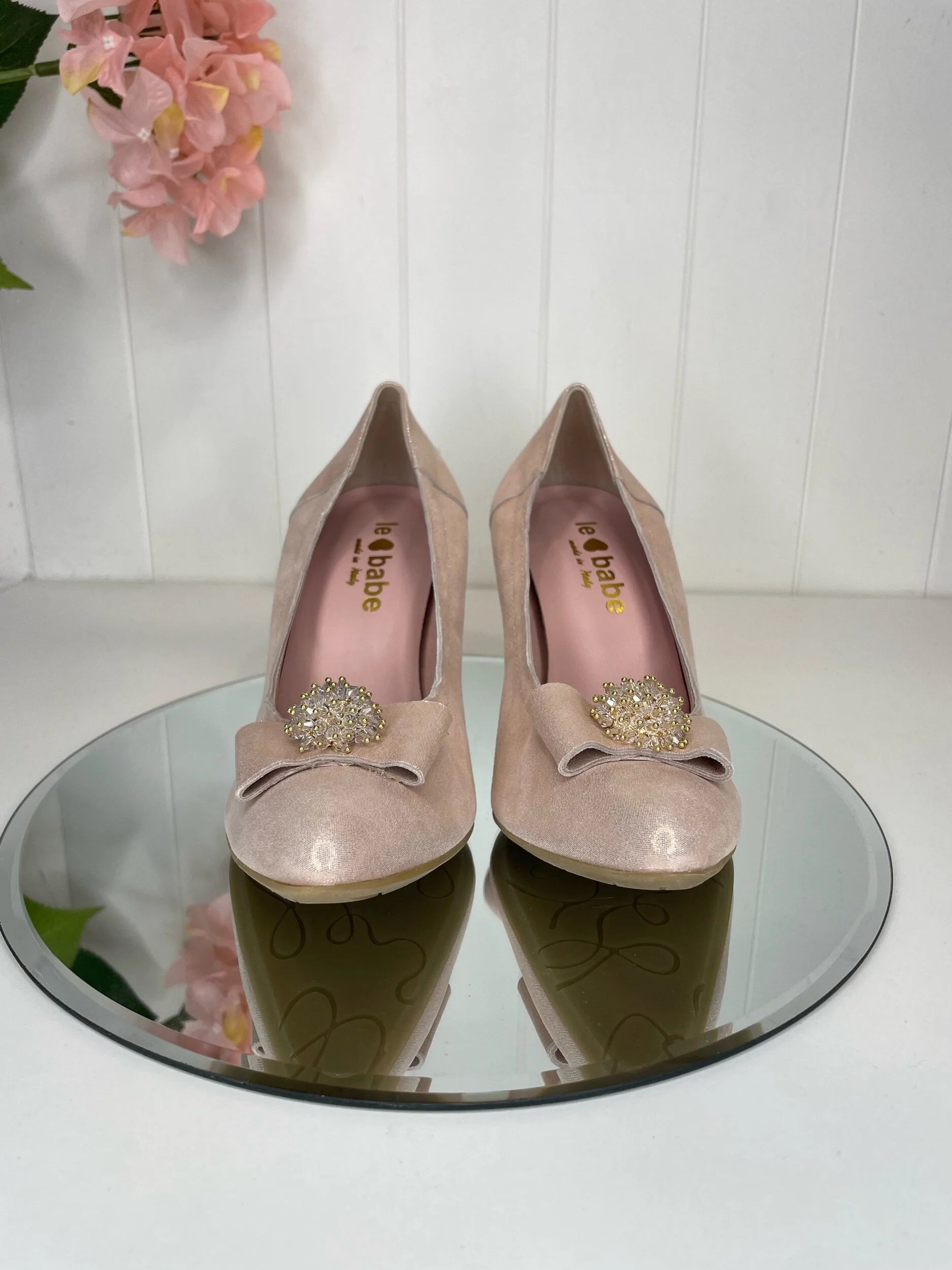 Le Babe Blush Pink High Court Shoe