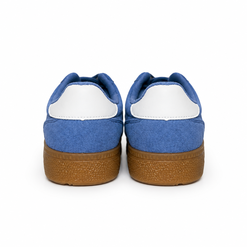 White Stripe Blue Trainers