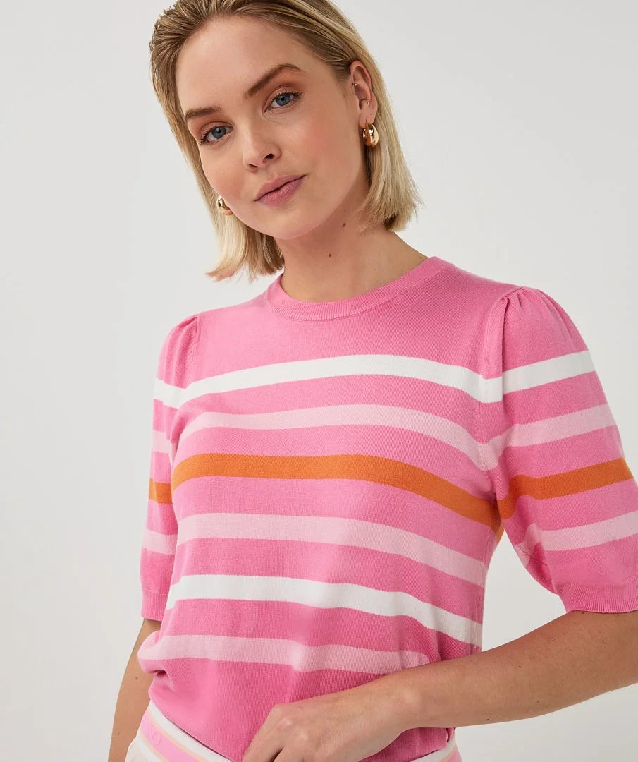 Lucy Pink Stripe Top