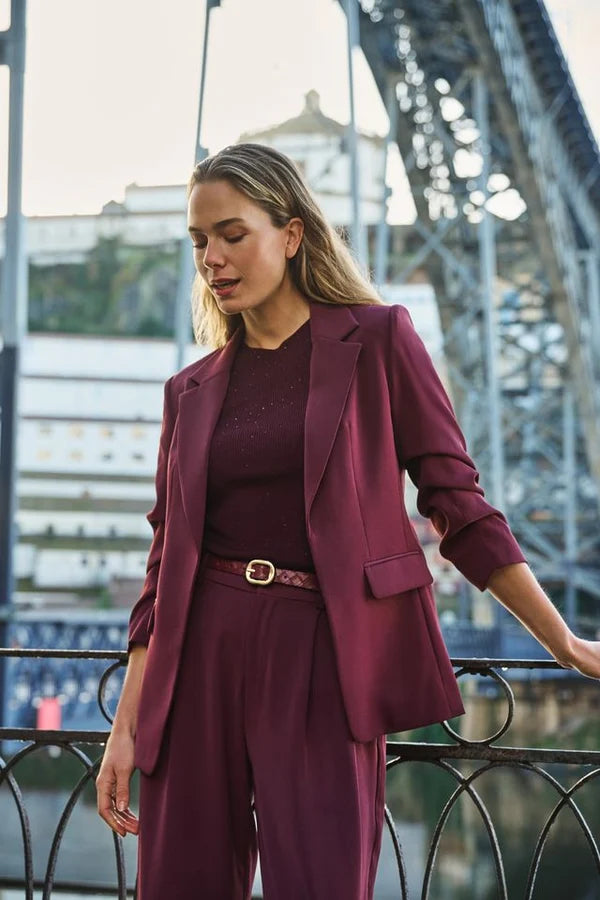 Romy Merlot Blazer