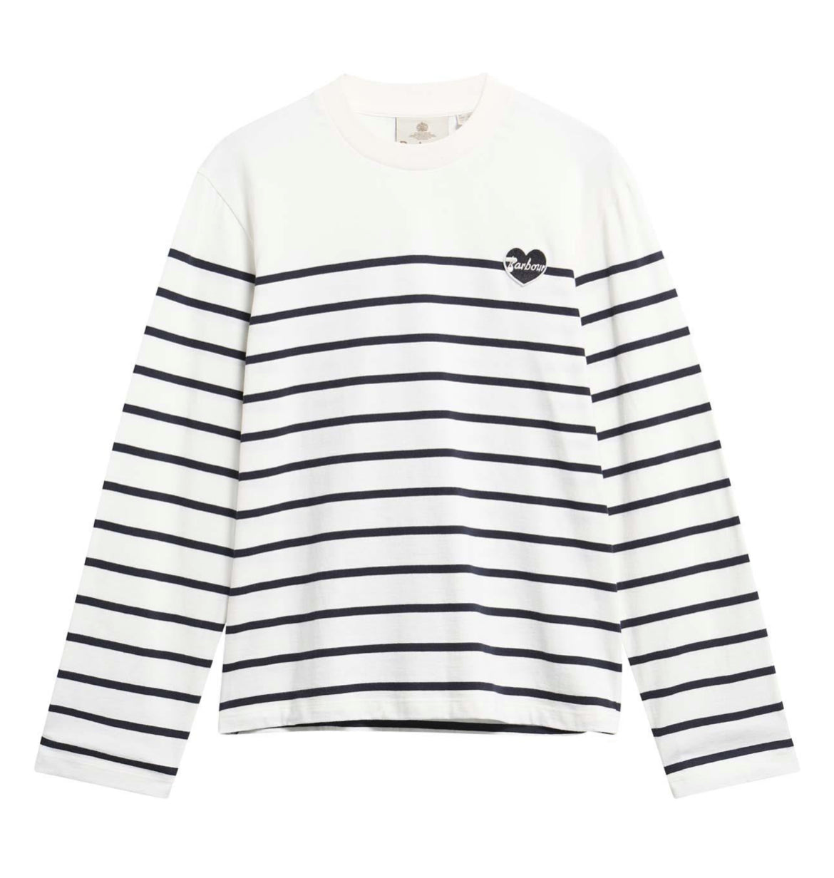 Barbour Cloud Harling Striped Long-Sleeved Top