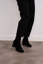 Ava Black Suede Boot